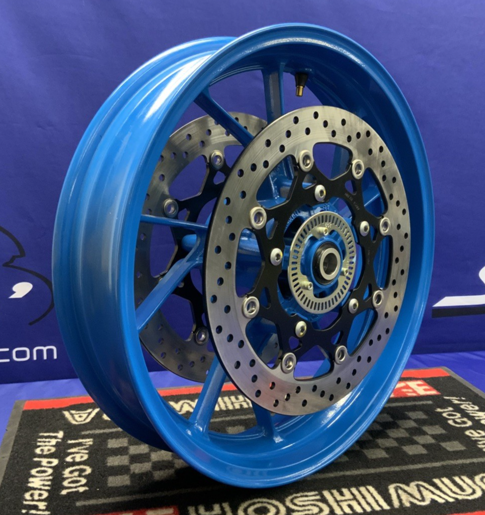 Suzuki Front Wheel W/ Rotors (Blue) GSX-8R 2024-2026 OEM 54111-25L00-QZB-1