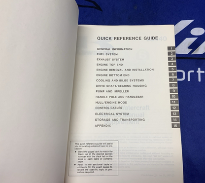 Kawasaki Jet Ski JS440 Service Manual 1984-1987 OEM 99924-1091-51