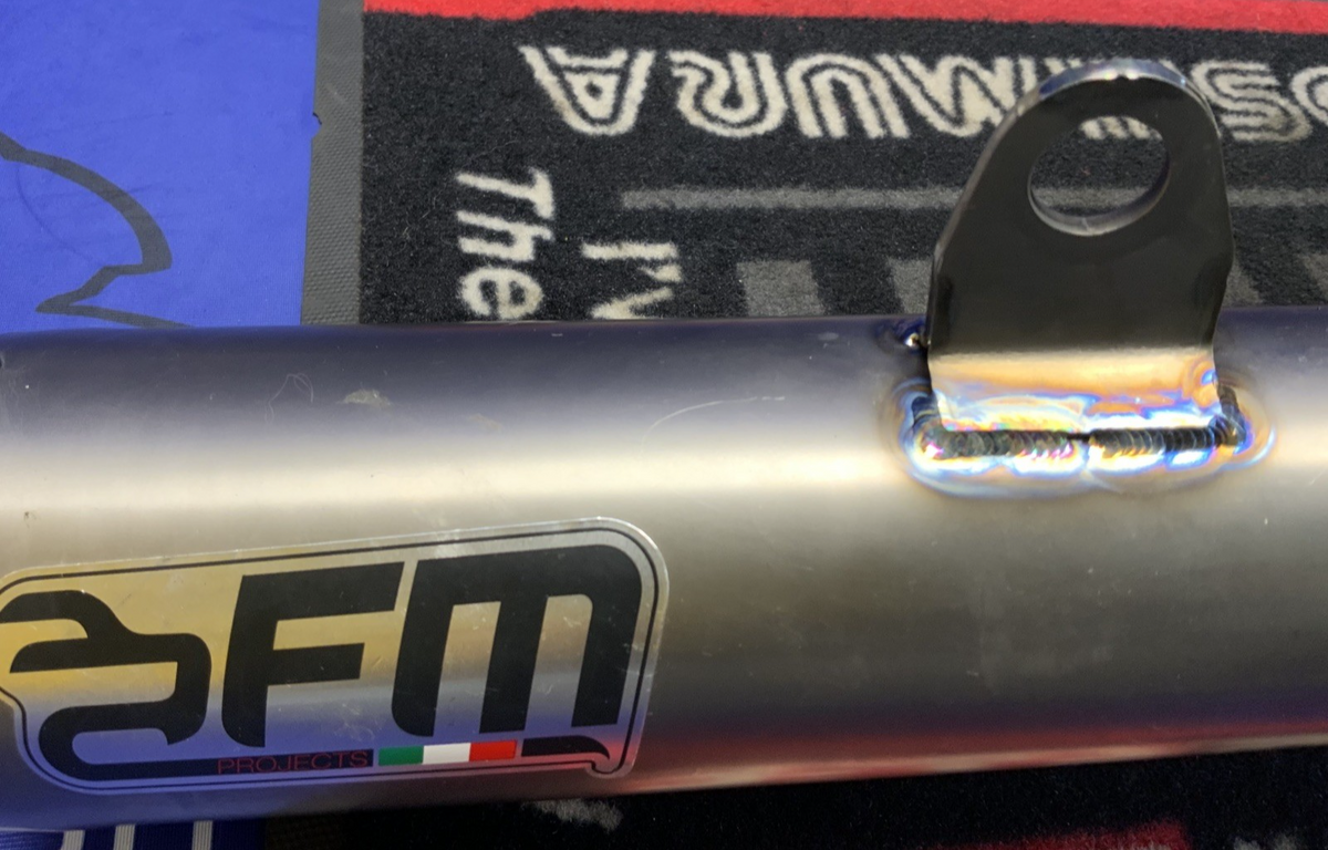 FM Projects Custom Rear Slip On Dual Exhaust System Aprilia RSV4RR 2015-2016 