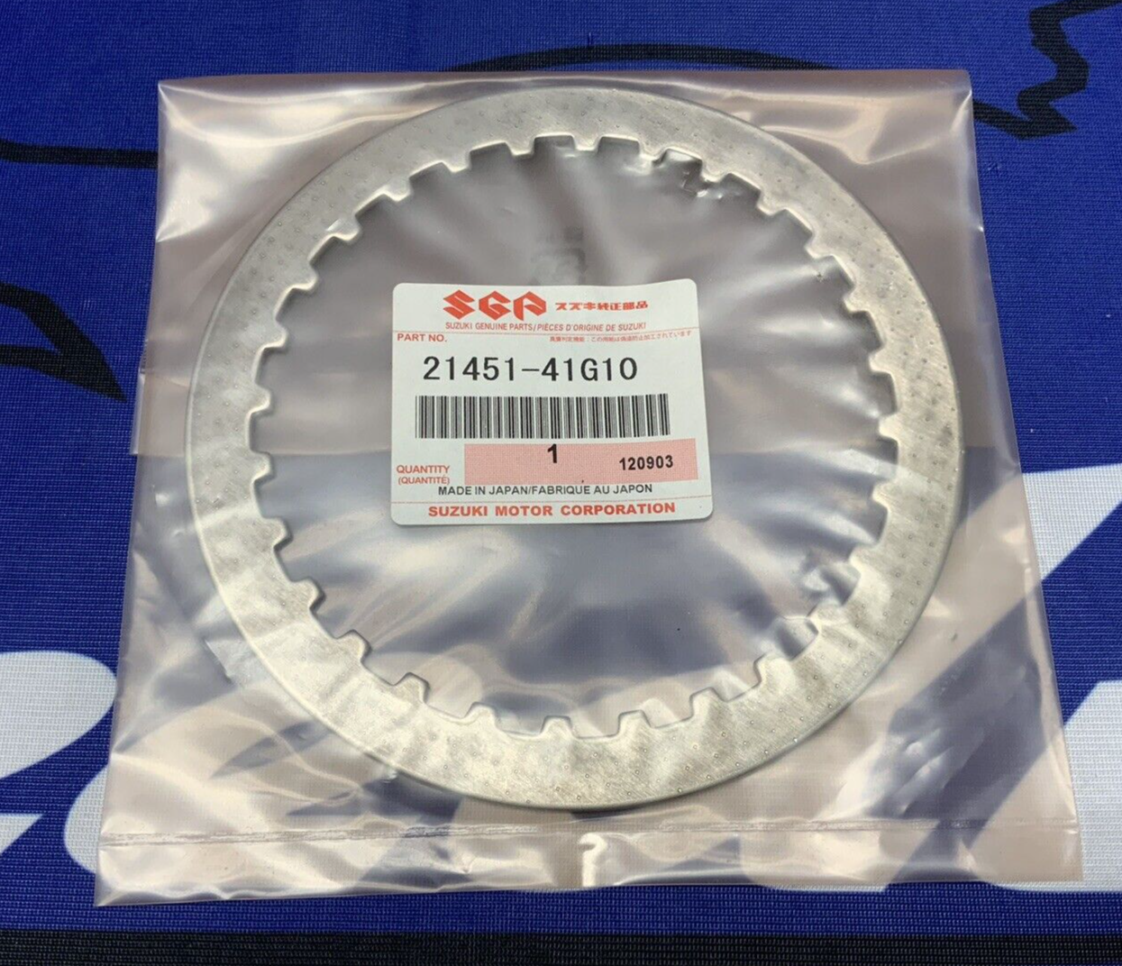 Suzuki Clutch Driven Plate GSXR-600 2008-2024/GSXR-750 2006-2024 OEM 21451-41G10