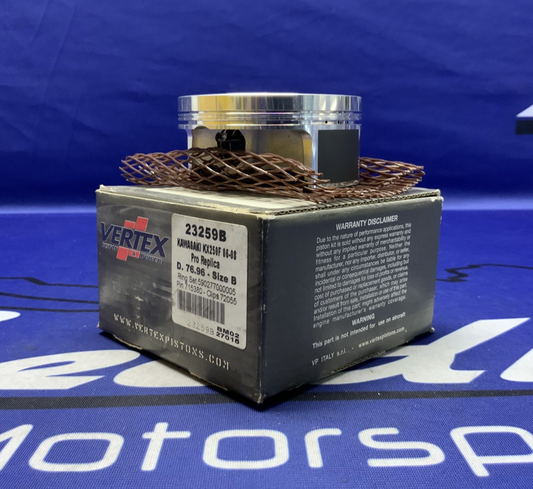 Vertex Piston Kit Forged 76.96/ STD 13.5:1 KX250F 2006-2009 23259B
