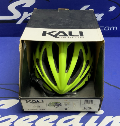 Kali Protectives Loka Valor Helmet LG/XL Mat Fluo Yellow/Black 0240220127