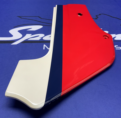 Kawasaki Left Side Cover (Red, White & Blue) Ninja 600 85-86 OEM 36002-5195-P9