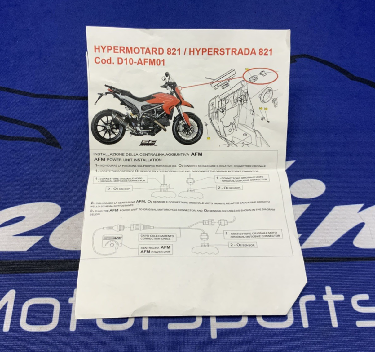 SC Project (AFM) Connector Hypermotard 821 2013-2015 D10-AFM01