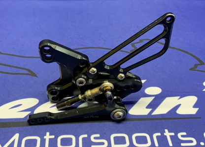 SatoRacing Rear Set Assembly (Reverse Shift) ZX-10R 2016-2020 K-ZX1016RSR-BK