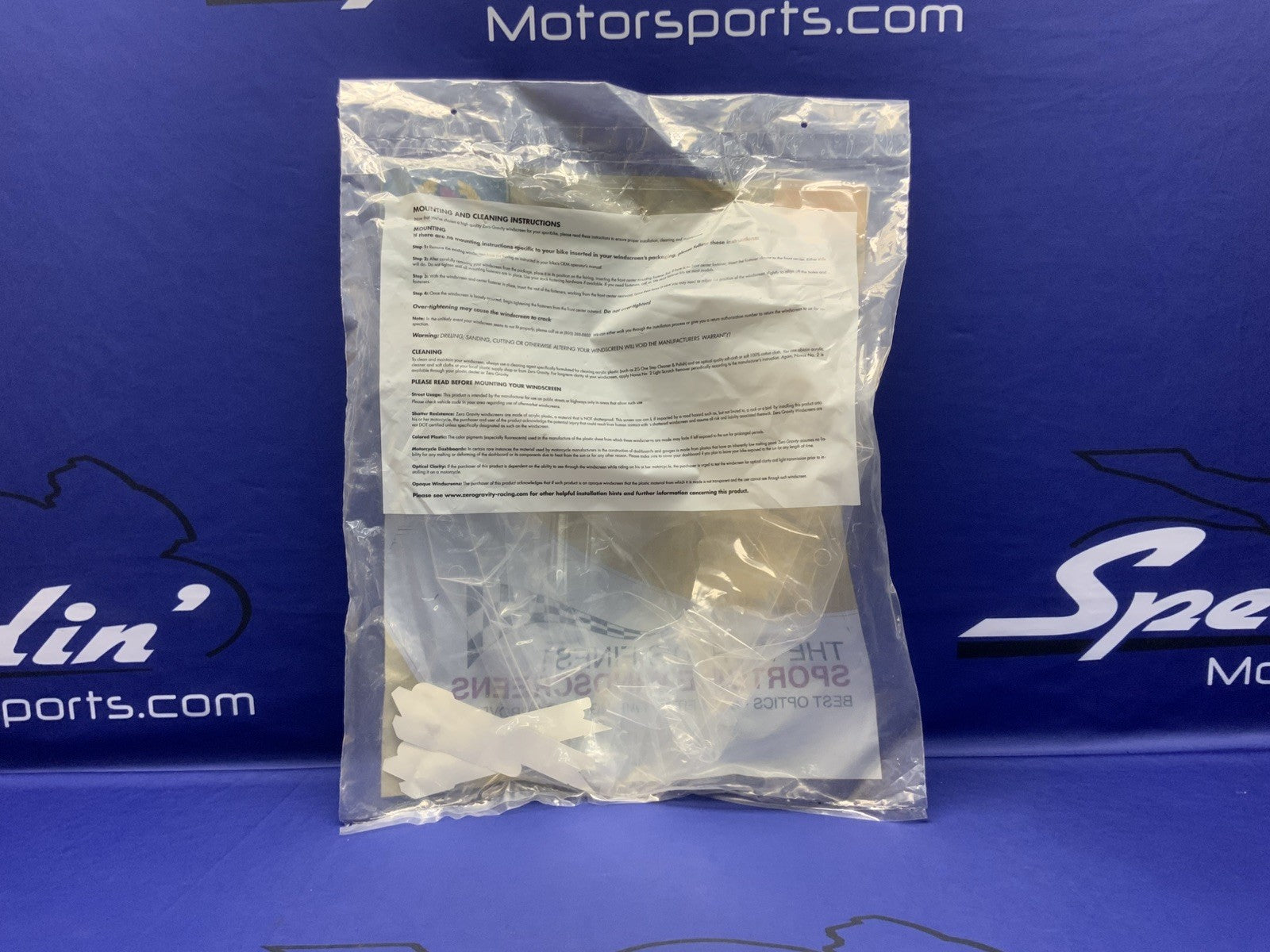 Zero Gravity Windscreen DB Clear Suzuki GSXR 600/750 2006, 2007 16-110-01