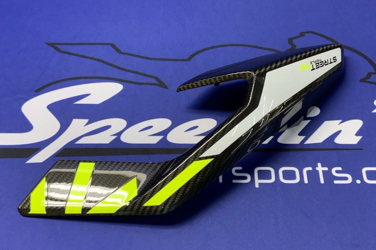 Triumph Left Panel (Carbon Fiber) Street Triple R/RS/Moto 2 23-25 OEM T2319910