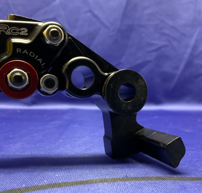 CRG Brake Lever RC2 Short Black & Red ZX10-R 2006-2007 2RN-512-H-B