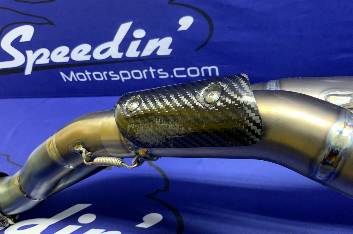 FM Projects Custom Rear Slip On Dual Exhaust System Aprilia RSV4RR 2015-2016 