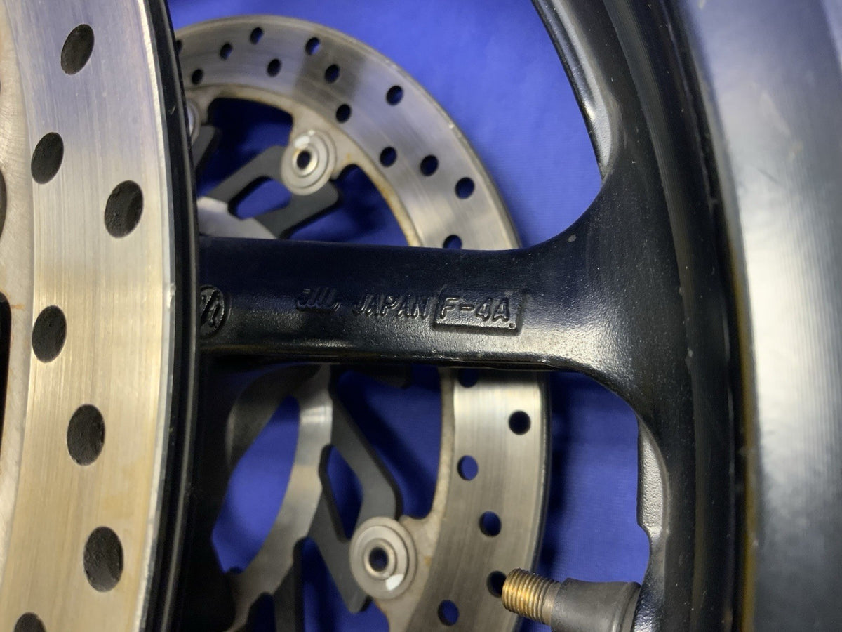 Yamaha Front Cast Wheel (Black) W/ Rotor YZF-R1 2012-2014 OEM 1KB-25168-00-2X