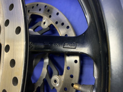 Yamaha Front Cast Wheel (Black) W/ Rotor YZF-R1 2012-2014 OEM 1KB-25168-00-2X
