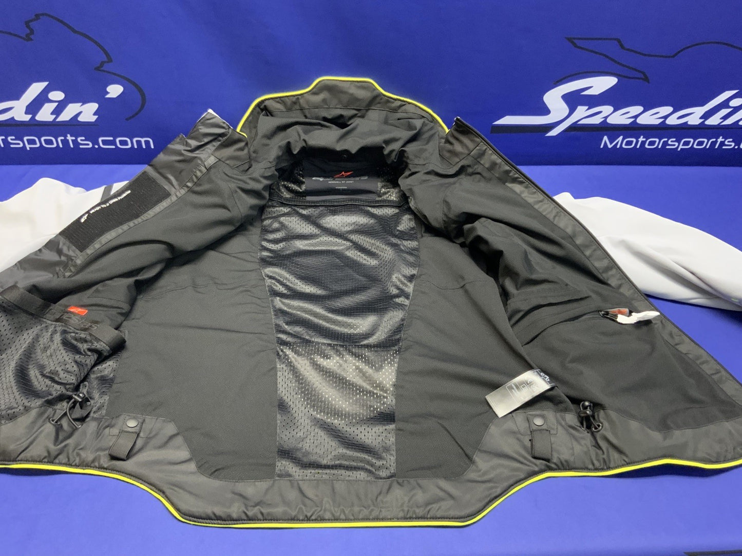 Alpinestars Aerosheel Waterproof Jacket Gray/Yellow Large New 4125007306