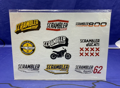 Ducati "Lifestyle Logo" Scrambler Stickers OEM 987691868