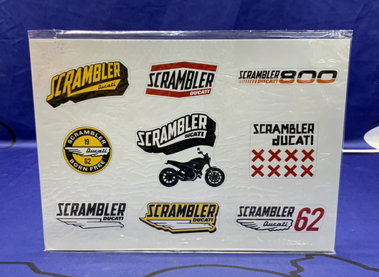 Ducati "Lifestyle Logo" Scrambler Stickers OEM 987691868