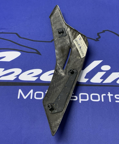 Triumph Left Belly Pan Carbon Fiber Street Triple R/RS/Moto 2 23-25 OEM T2317077