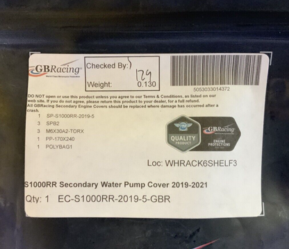 GB Racing Secondary Thermostat Cover S1000RR 2019-2025 EC-S1000RR-2019-5-GBR