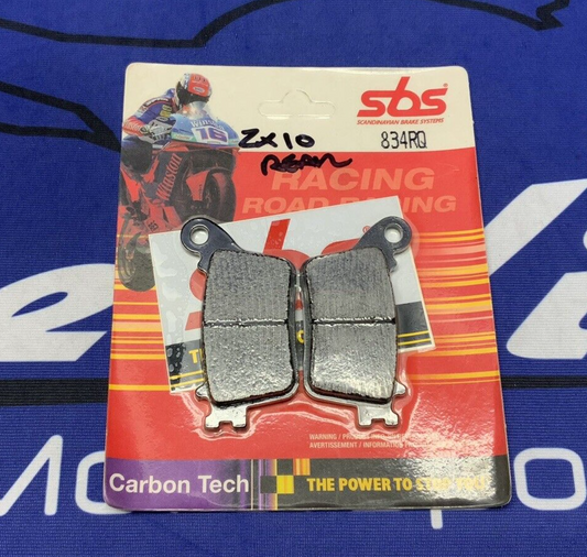 SBS Racing CarbonTech Rear Brake Pads Honda/Kawasaki/Suzuki/Yamaha 834RQ