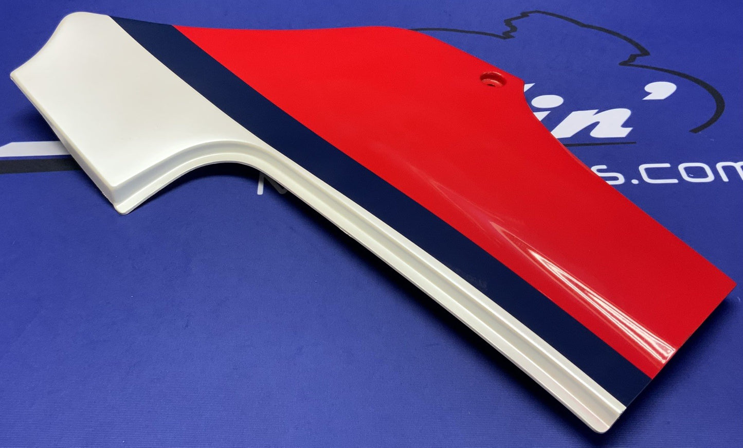 Kawasaki Right Side Cover (Red, White & Blue) Ninja 600 85-86 OEM 36002-5196-P9