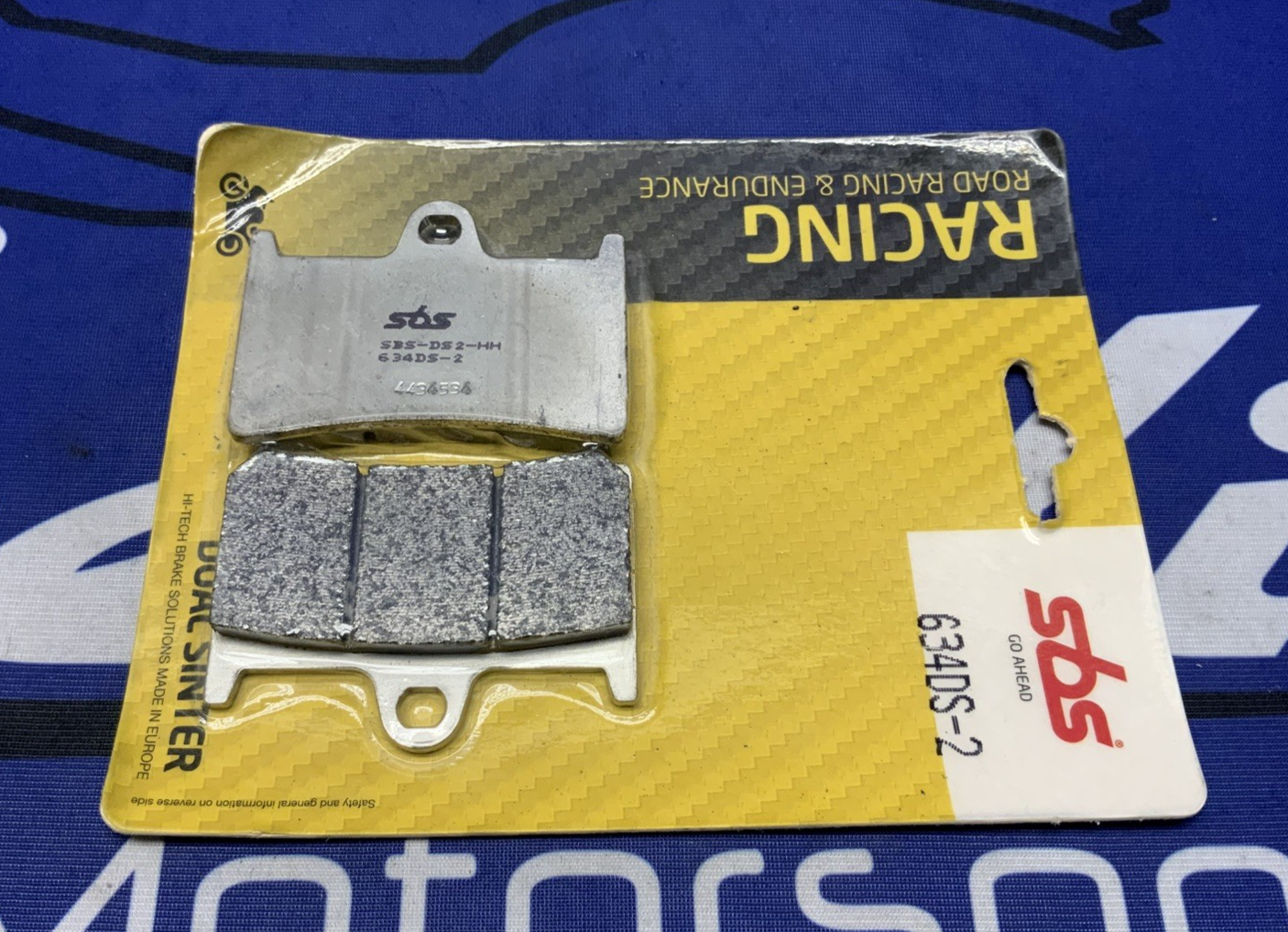 SBS Racing Sintered Front Brake Pads YZF-R6 2005-2020, R1 2015-2021 634DS-2