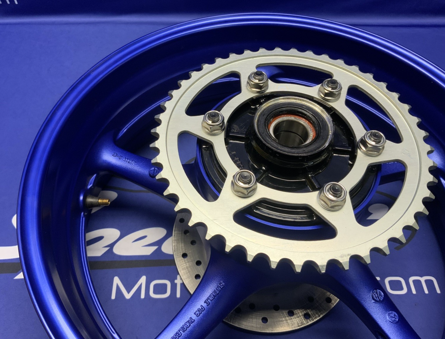 Yamaha Rear Wheel Assembly (Blue) YZF-R6 2008-2016 OEM 5SL-25338-00-P3