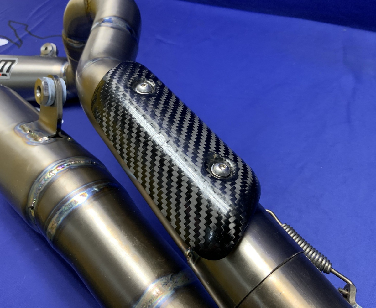 FM Projects Custom Rear Slip On Dual Exhaust System Aprilia RSV4RR 2015-2016 