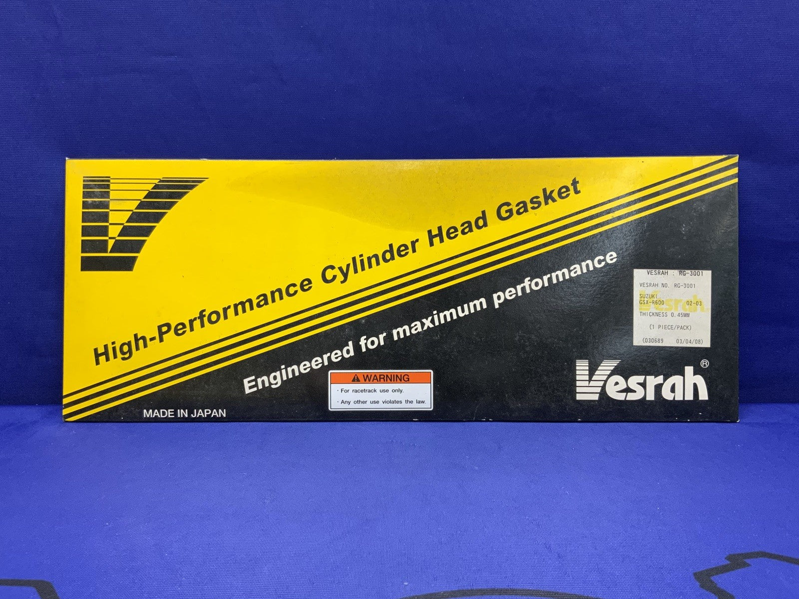 Vesrah Cylinder Head Gasket 0.45mm GSX-R600 2001-2003 RG-3001