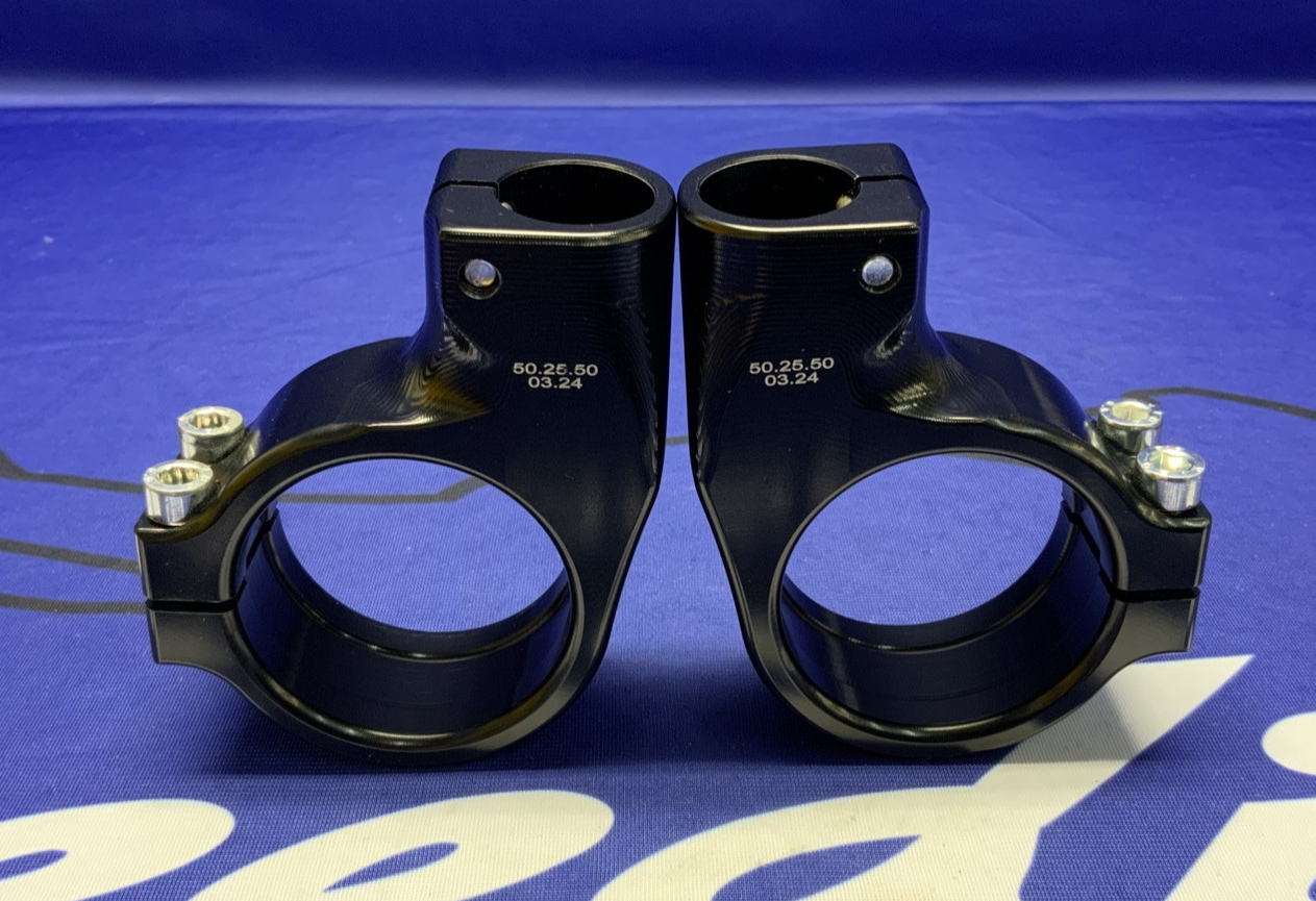 Spider Billet Clip-Ons 25 Offset 50mm 50.25.50-1