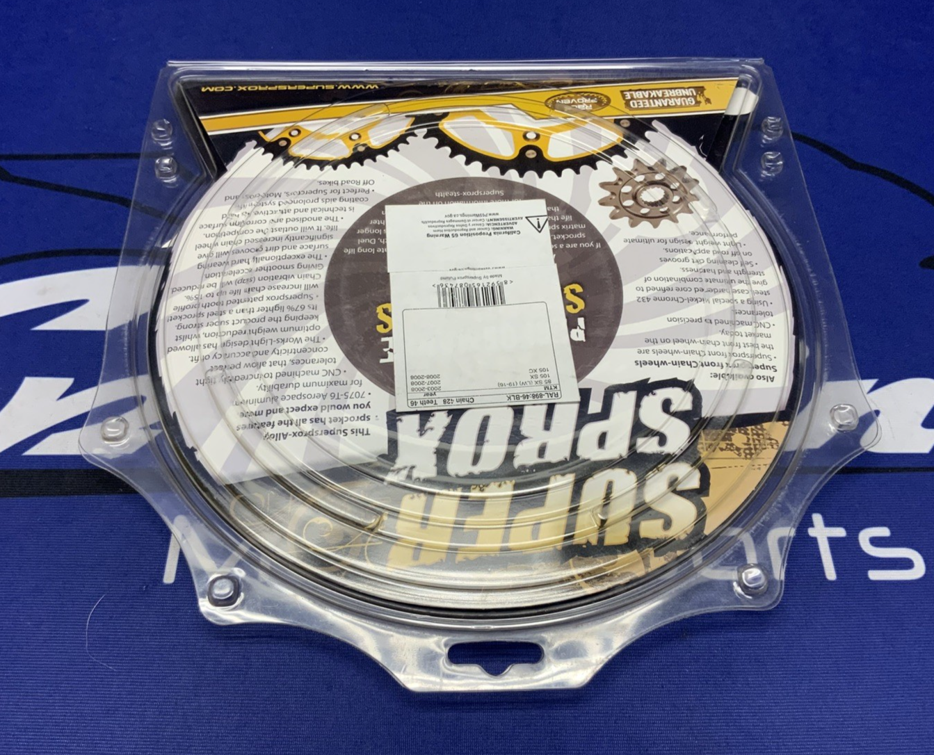 Supersprox Rear Sprocket Aluminum 46T (Black) 85SX 2003-2022 RAL-898-46-BLK