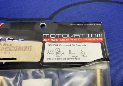 Motovation Weighted Universal Bar End Slider (Black) Size A SSU001