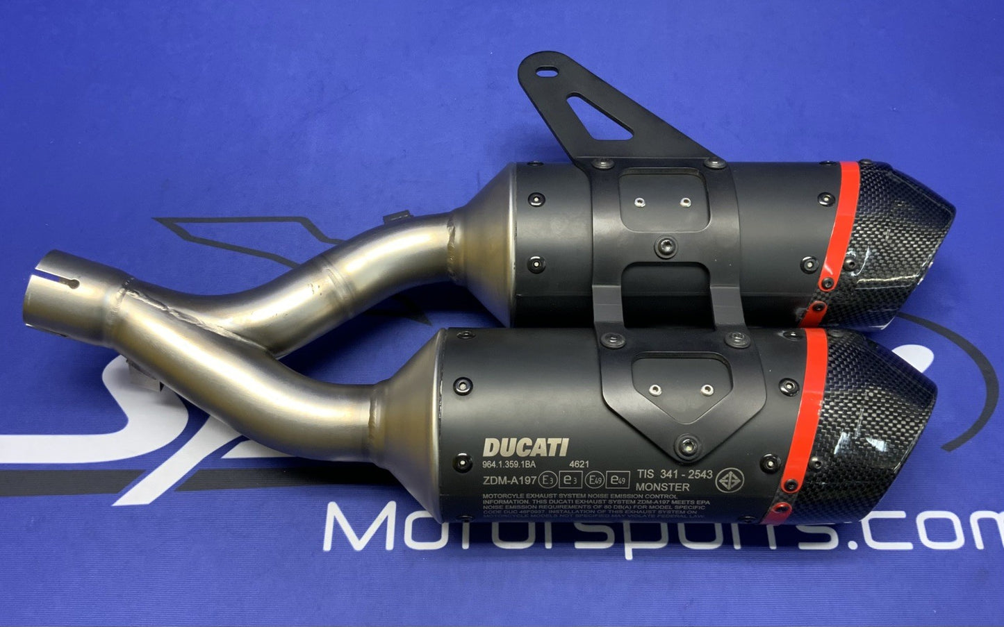 Ducati Carbon Slip-On Muffler Monster 937 2021-2023 OEM 96481831AA