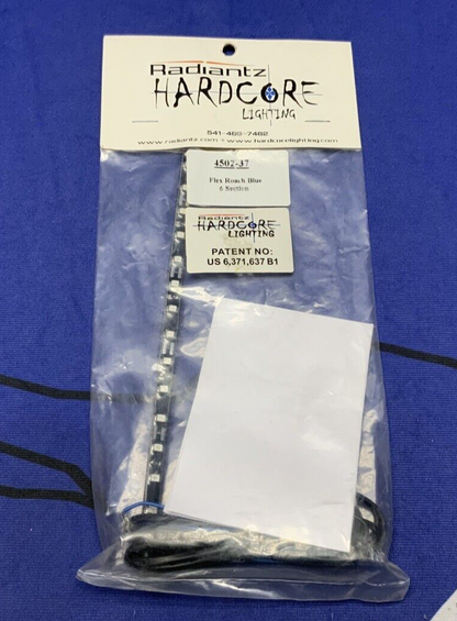 Radiantz Hardcore Lighting 9" Flex Roach Blue 6 Section 4502-37