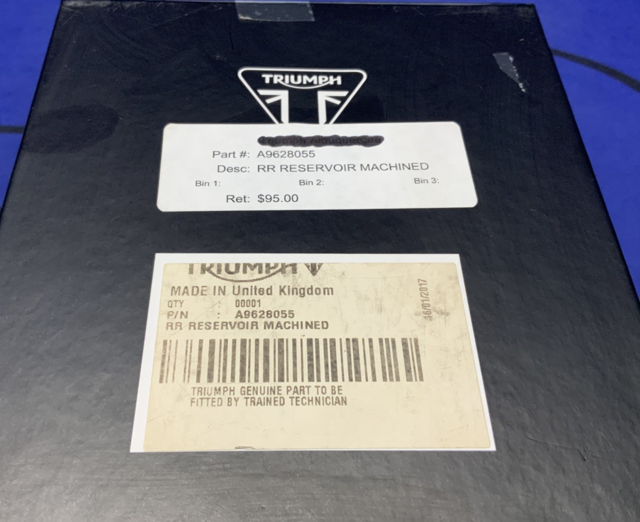 Triumph Rear Brake Reservoir Street Triple/R 2019-2020 OEM A9628055