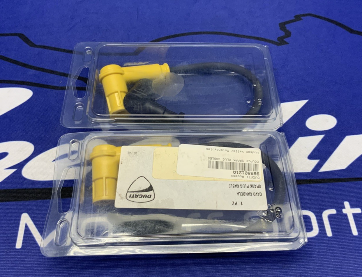 Ducati Spark Plug Pair (Yellow) Scrambler OEM 96580121A