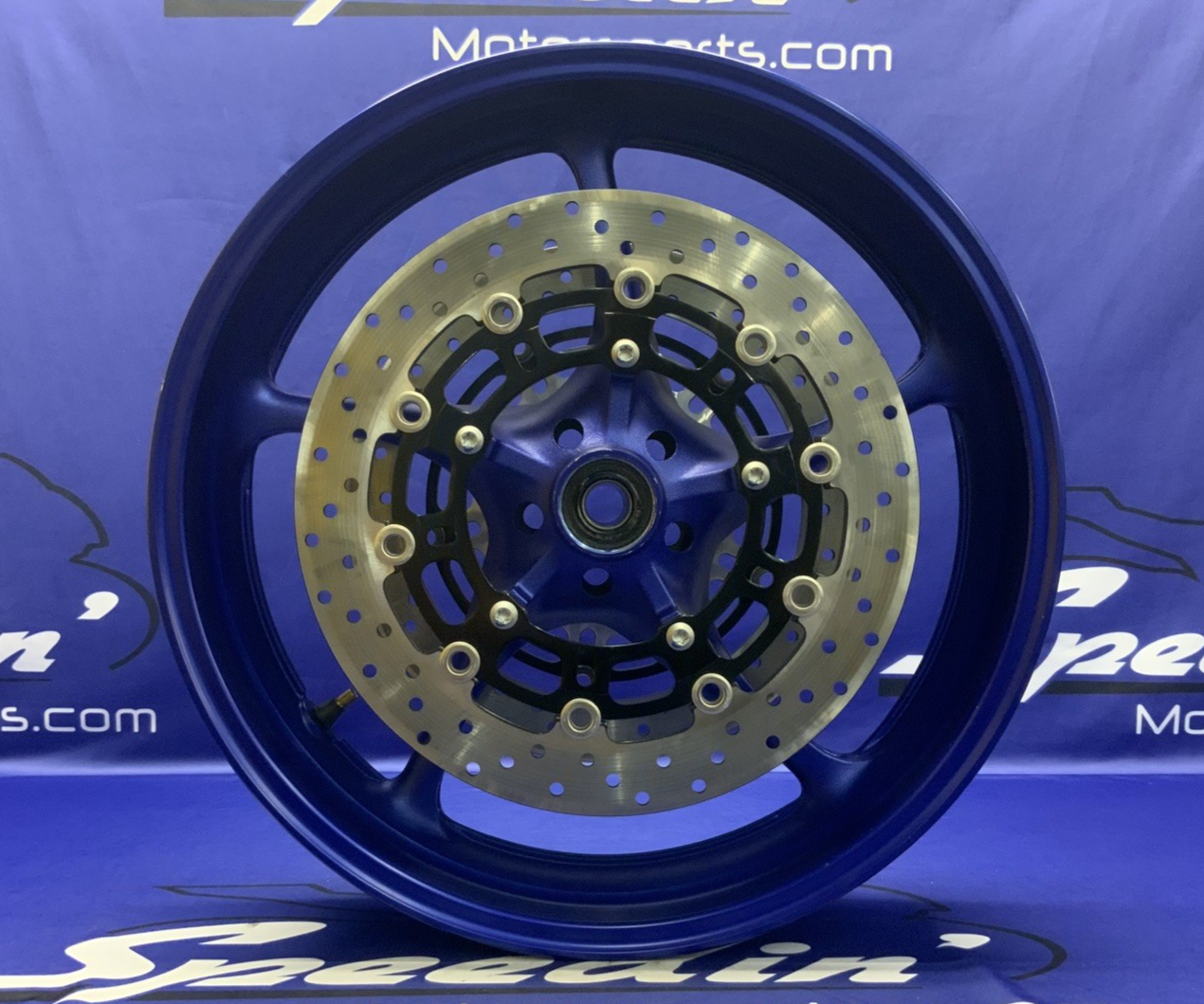 Yamaha Front Wheel Assembly (Blue) YZF-R6 2008-2016 OEM 5SL-25168-00-P3