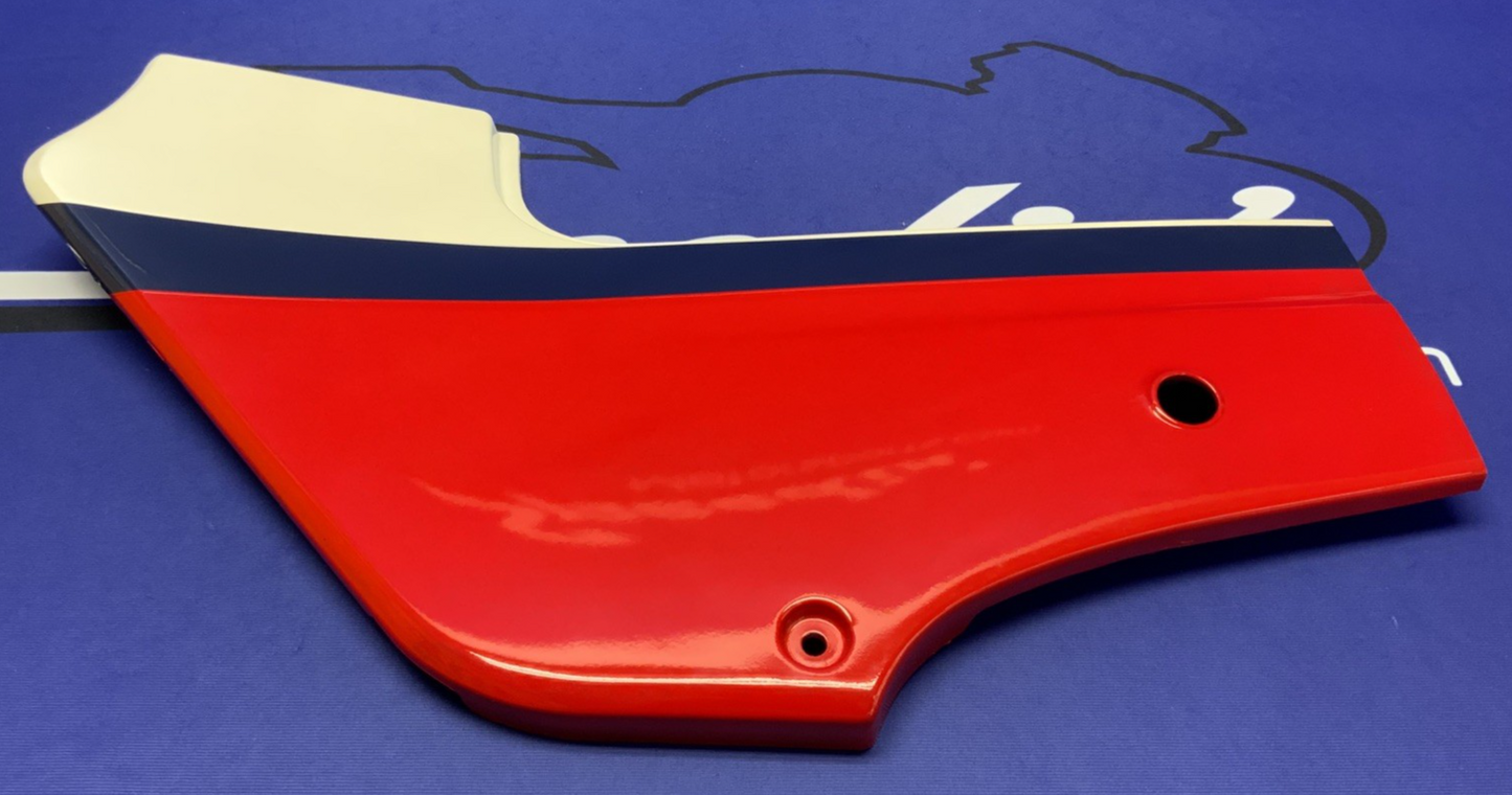 Kawasaki Left Side Cover (Red, White & Blue) Ninja 600 85-86 OEM 36002-5195-P9