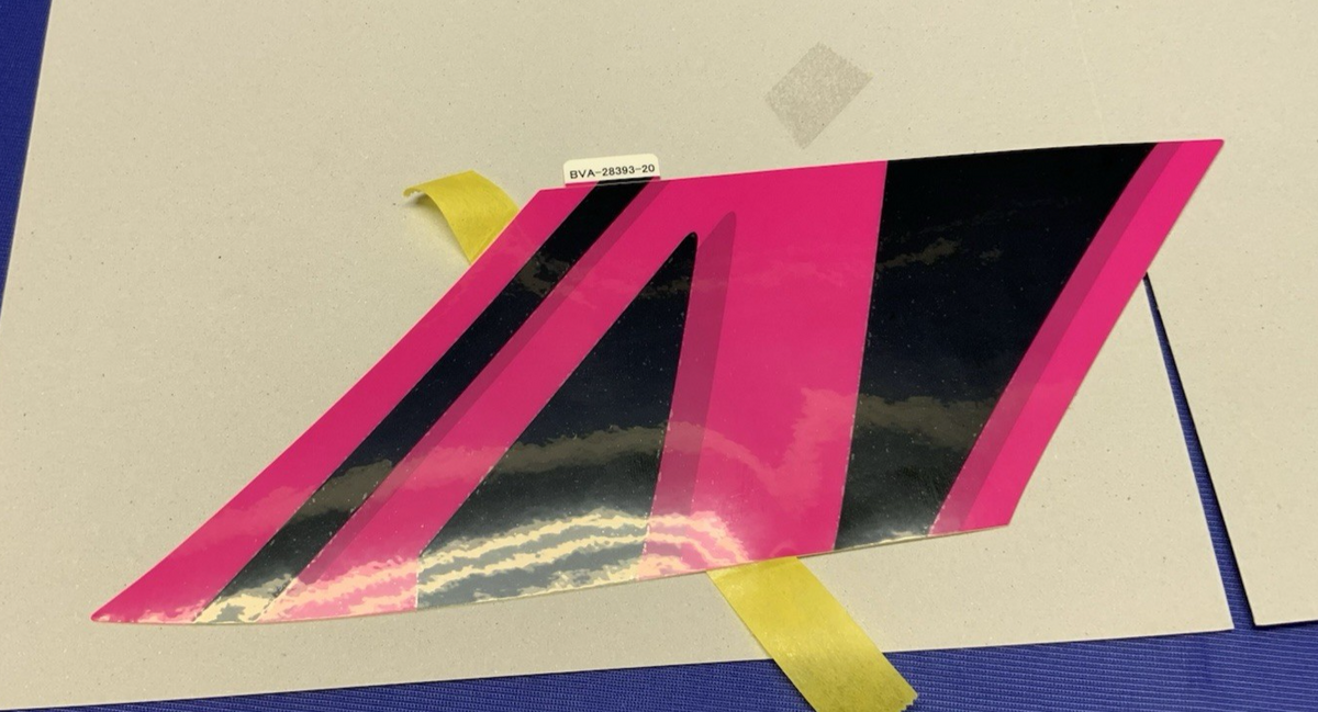 Yamaha Graphic 3 Side Cowling Decal YZF-R7 2024 OEM BVA-28393-20-00