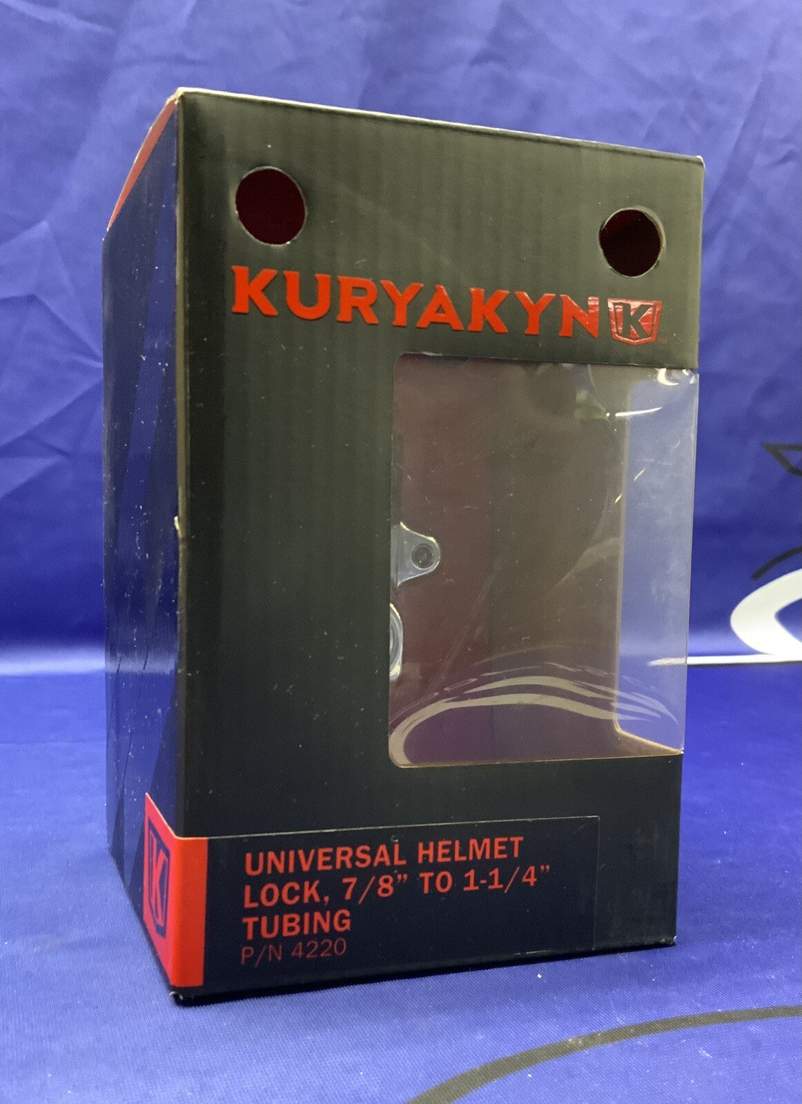 Kuryakyn Chrome Universal Helmet Lock for 7/8" - 1 1/4" Tubes - 4220