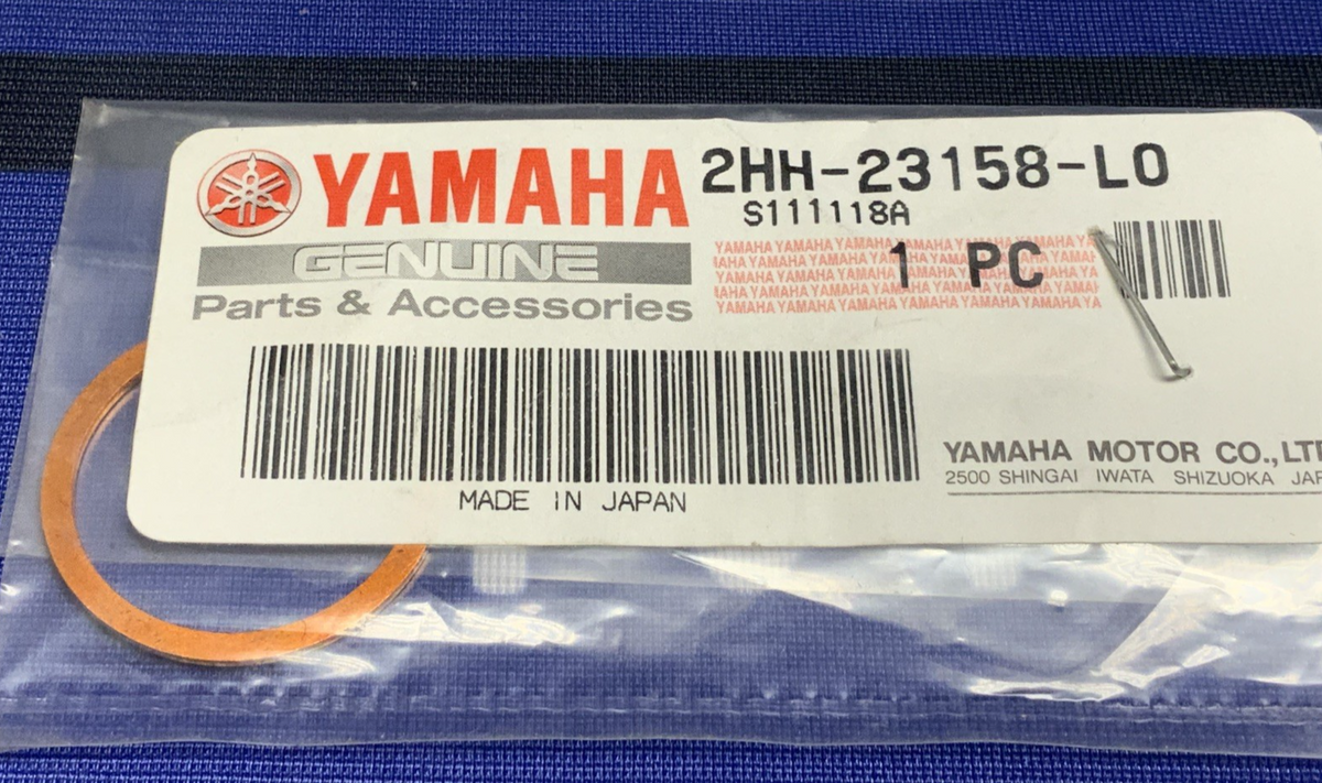 Yamaha Front Fork Copper Gasket Washer YZ65 2018-2026 OEM 2HH-23158-LO