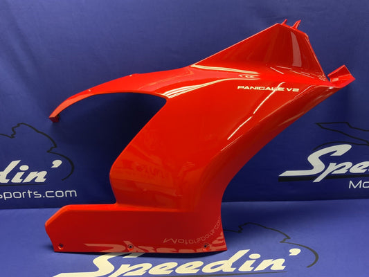 Ducati Right Upper Fairing Red Panigale V2 2020-2025 OEM 4801A861AB-2