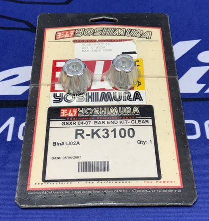 Yoshimura Bar End Kit (Silver) GSX-R 600/750/1000 2004-2007 R-K3100