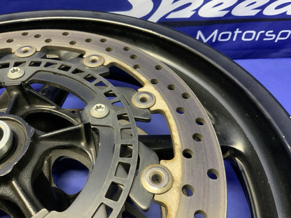 Yamaha Front Cast Wheel (Black) W/ Rotor YZF-R1 2012-2014 OEM 1KB-25168-00-2X