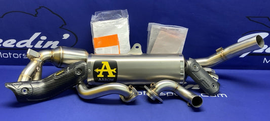 Arrow Stainless Steel Full Exhaust Aprilia Tuareg 660 2022-2025 GI72186PD