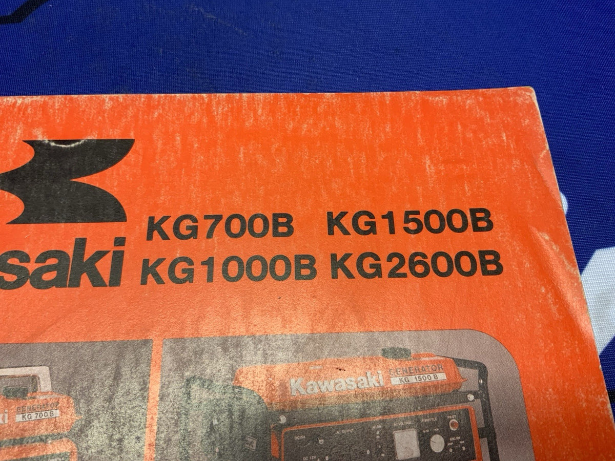 Kawasaki KG700/1000B Service Manual 1977-1982 OEM 99964-0019-01