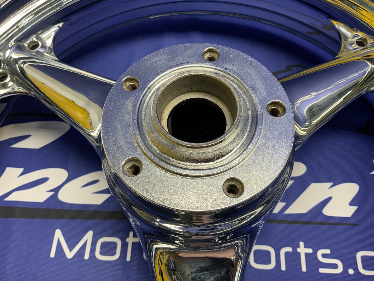 Kawasaki Front & Rear Wheel (Chrome) ZX-6R/636 2003-2004 OEM 41073-0112-R2