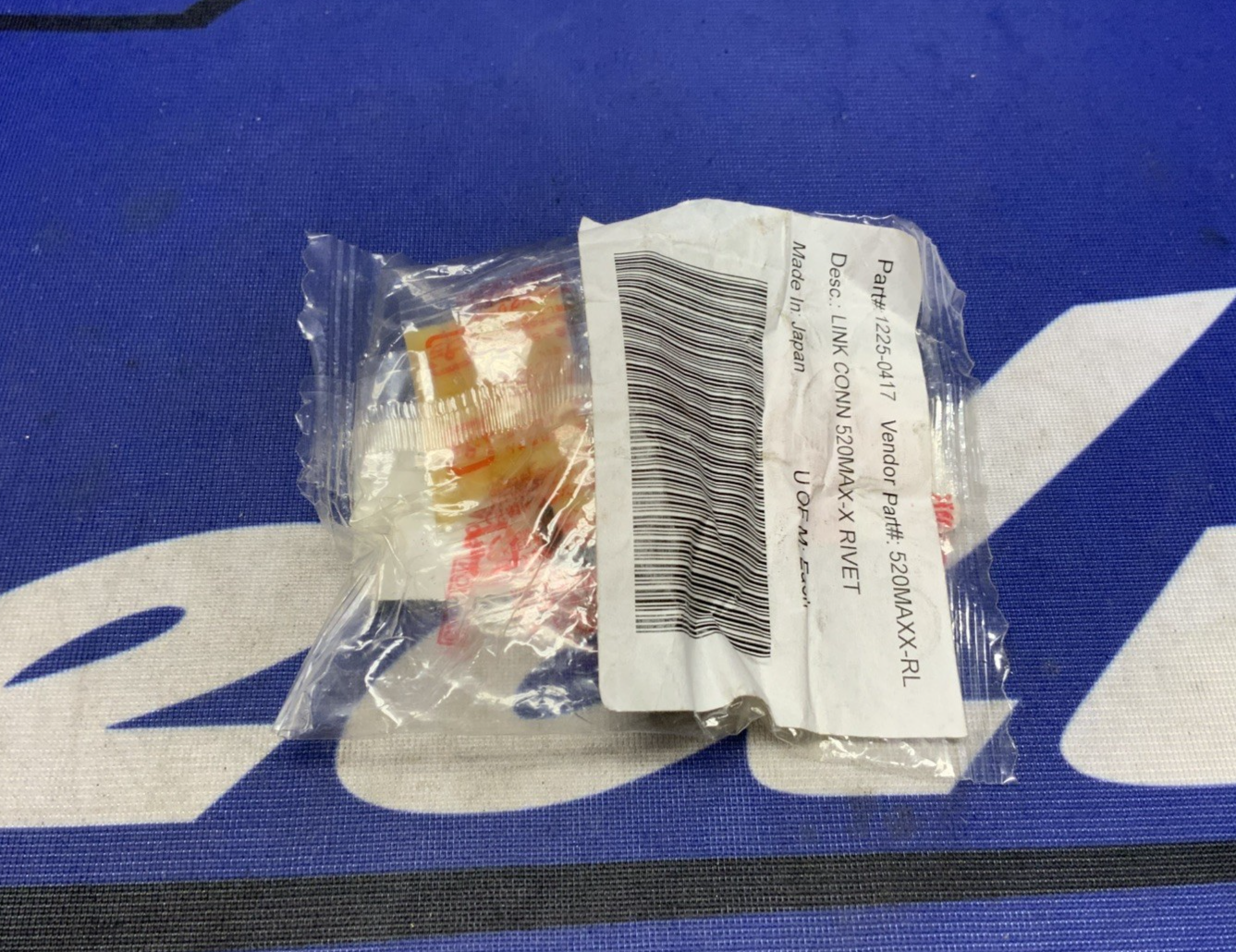 RK Takasago Chain 520 MAX-X Series Rivet Connecting Link Natural 520MAXX-RL-N