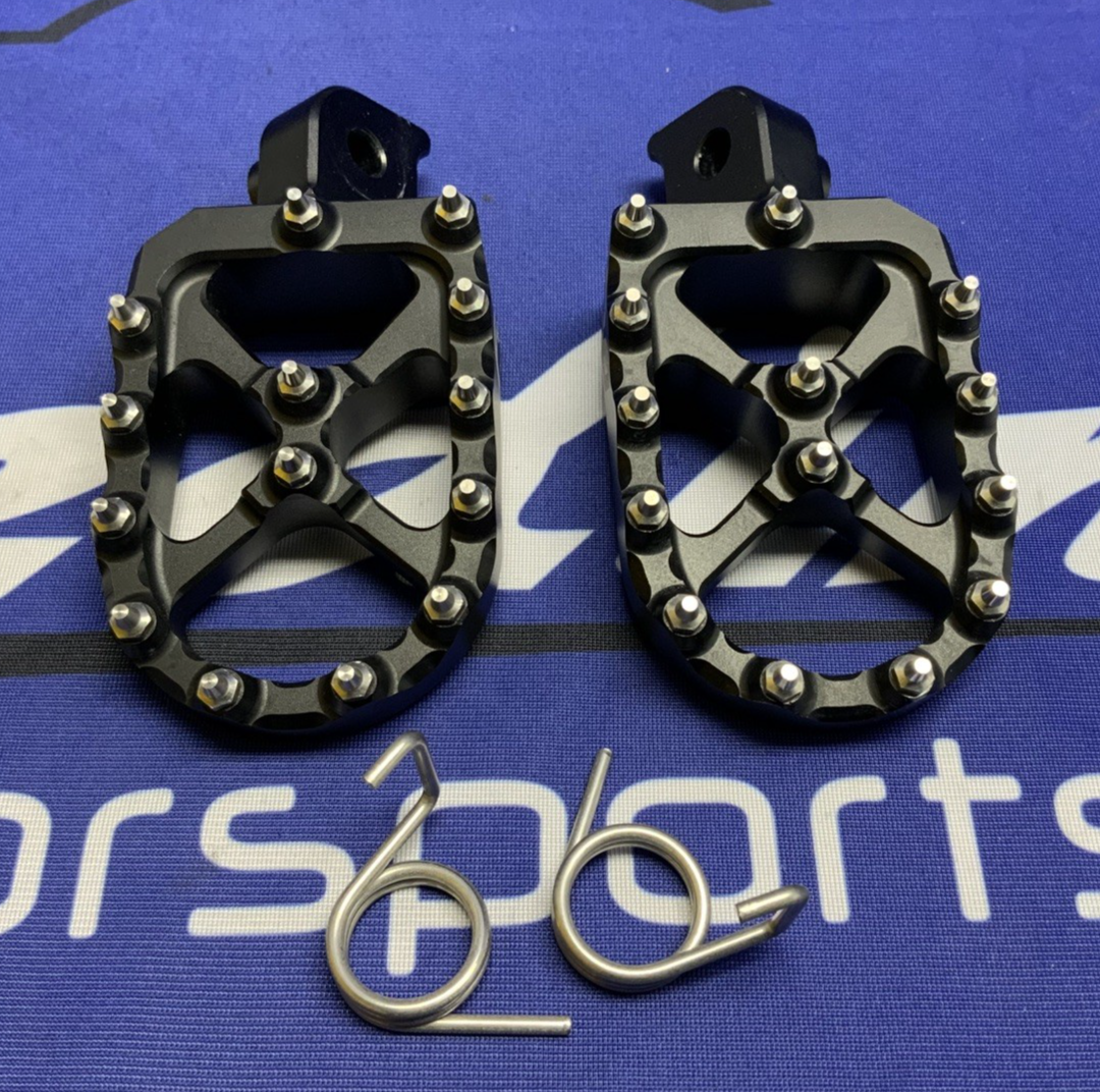 Flo Motorsports Pit Bike Foot Pegs CRF/KLX Kawasaki KLX110 FPEG-798BLK