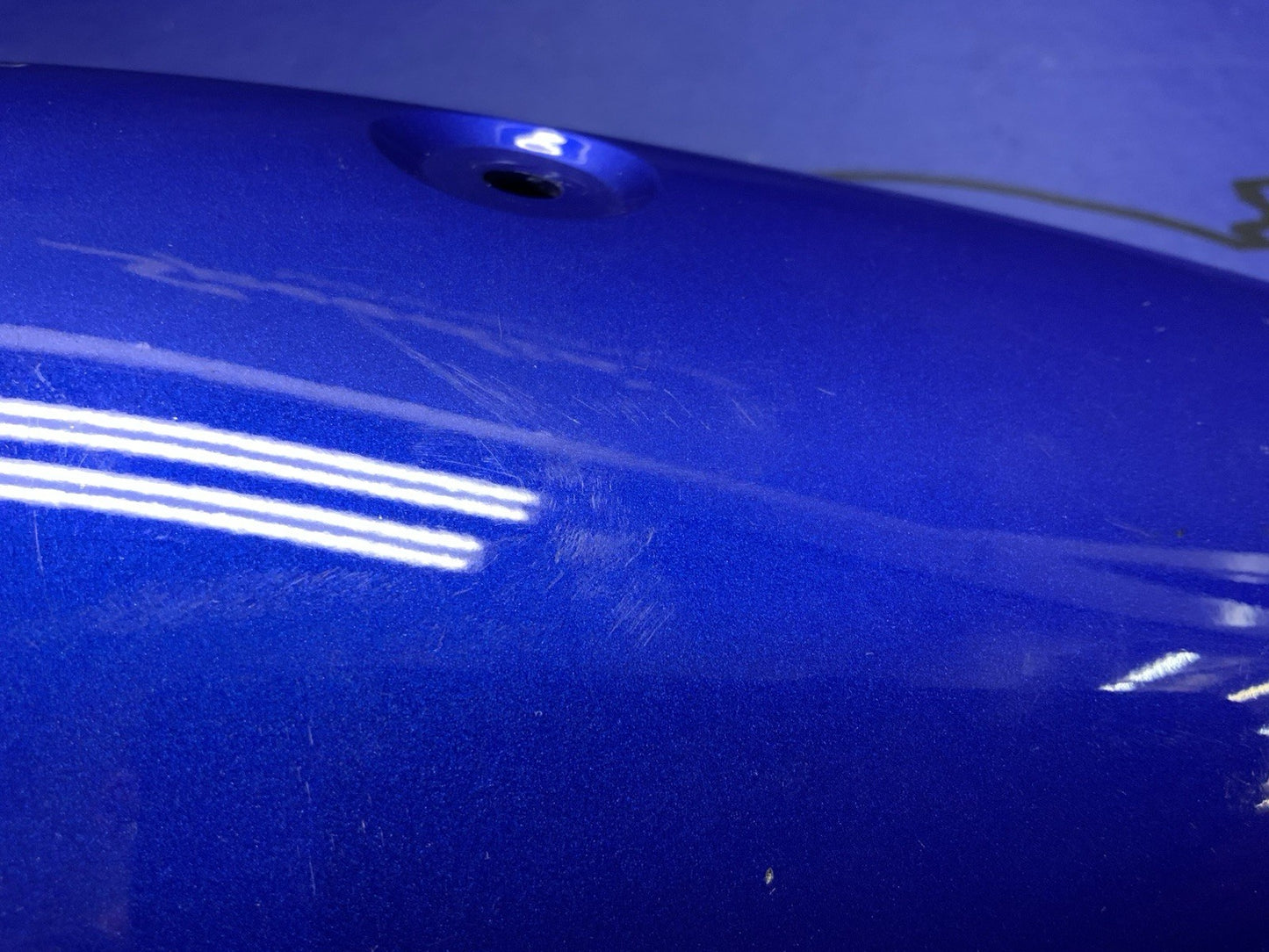 Yamaha Console Panel 2 (Blue Metallic) YZF-R1 2009, 2013 OEM 14B-2837M-00-P4