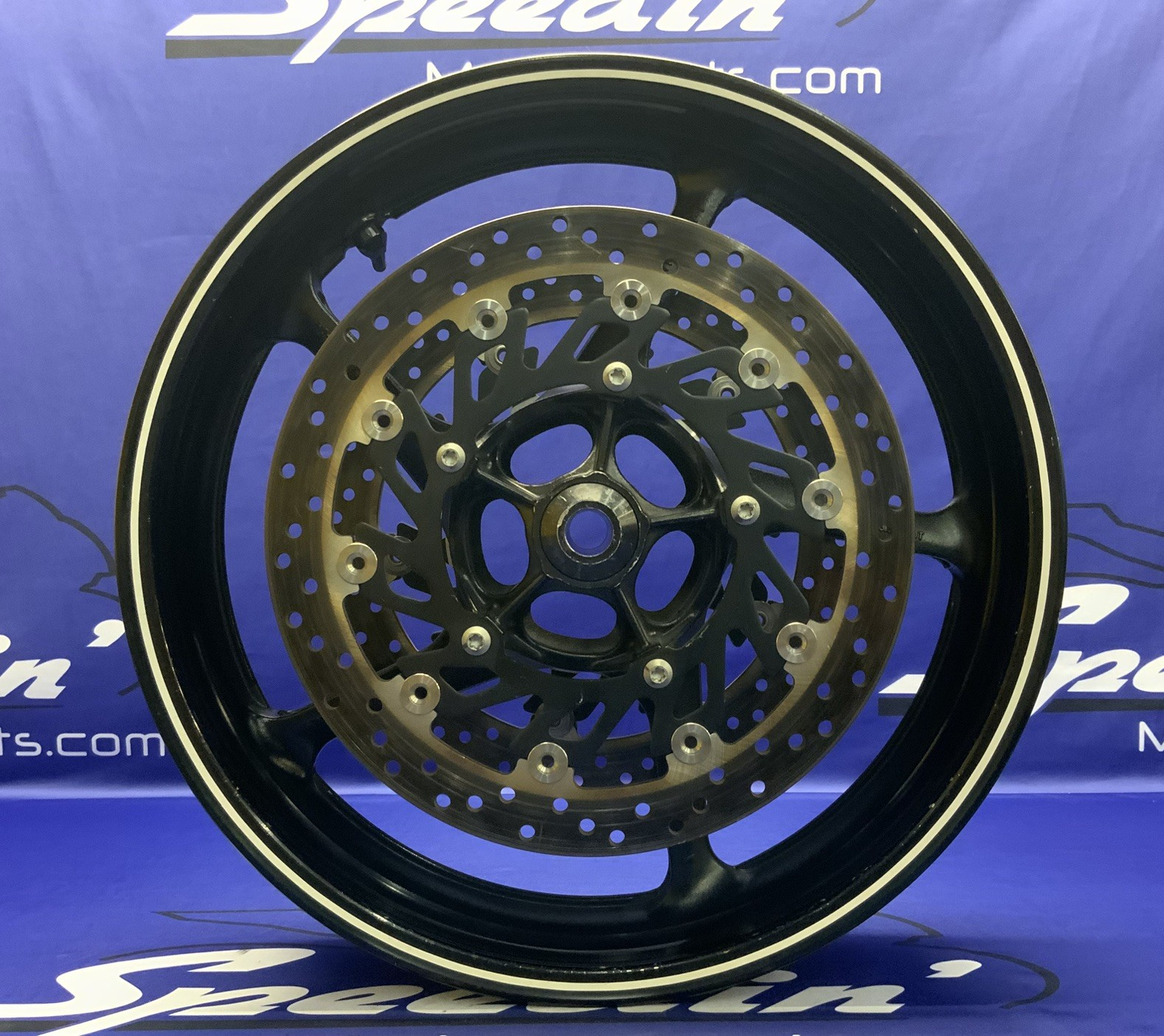 Yamaha Front Wheel Assembly (Black) YZF-R6 2003-2008 OEM 5SL-25168-00-98-1