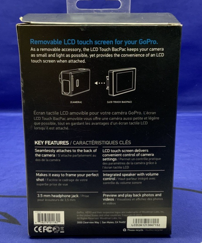 GoPro LCD Touch Screen BacPac (SCREEN ONLY) ALCDB-301