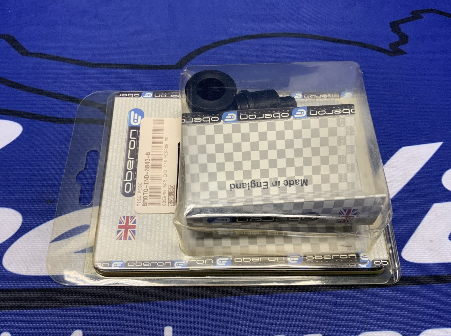 Oberon Bar End Turn Signal Mirror Adapter IND-0043-B